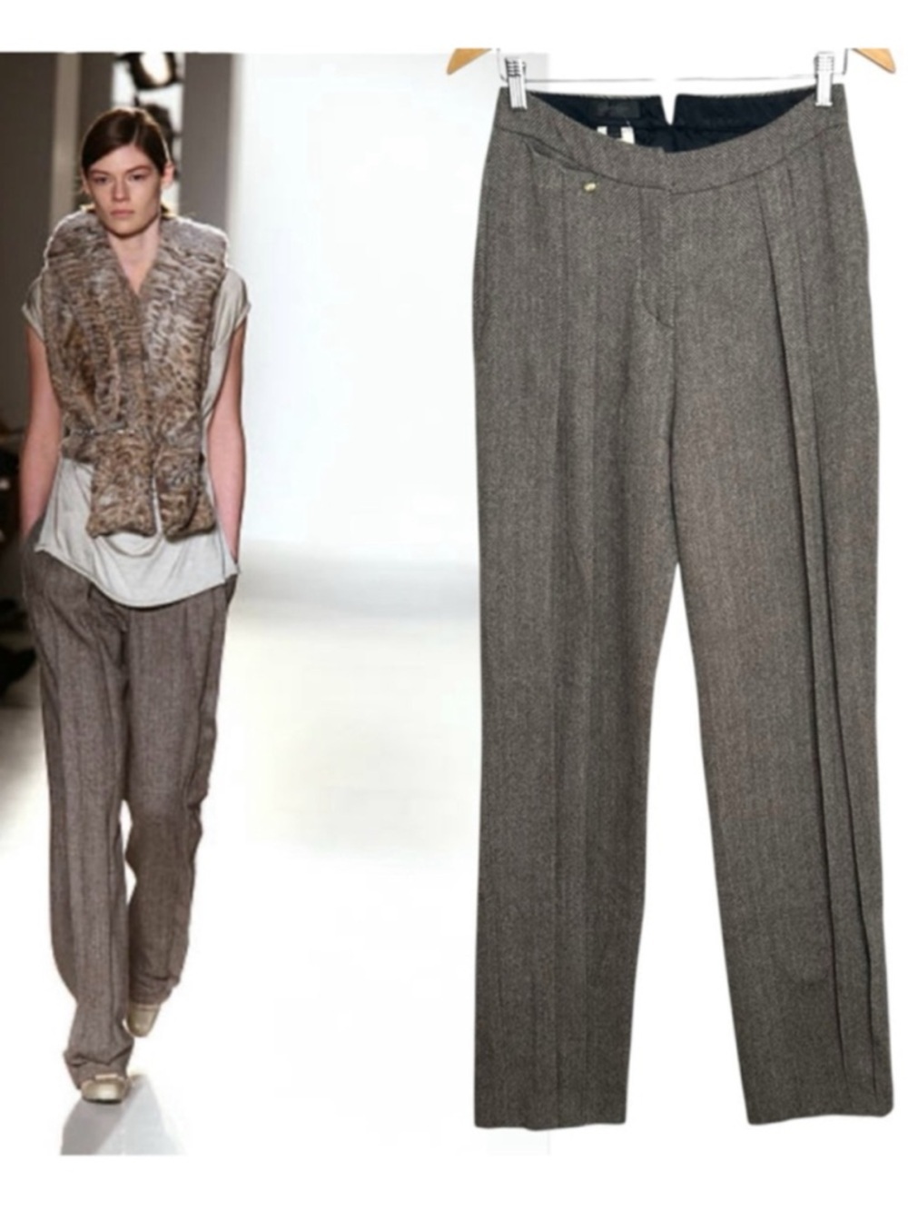 Calvin Klein Collection Fall 2006 Runway Alpaca Merino Trouser Vintage Archive 4